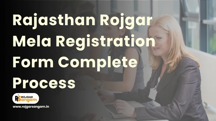 Banner of Rajasthan Employment Exchange online registration showing International Yoga Day theme, Rajasthan Rojgar Mela online registration details, eligibility criteria highlights, documents required for Rajasthan job fair, and link for Rajasthan Rojgar Sandesh PDF download.