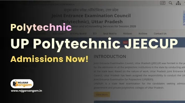 UP Polytechnic JEECUP Online Form 2026 Admission Details Important Dates Application Process