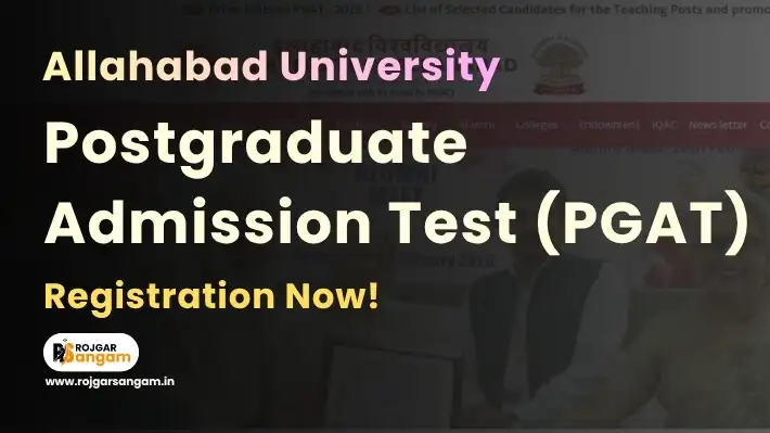 Allahabad University PG Admission 2026 AU PG Admission 2026 Allahabad University PGAT 2026 AU PGAT Online Form 2026 PGAT 2026 Notification