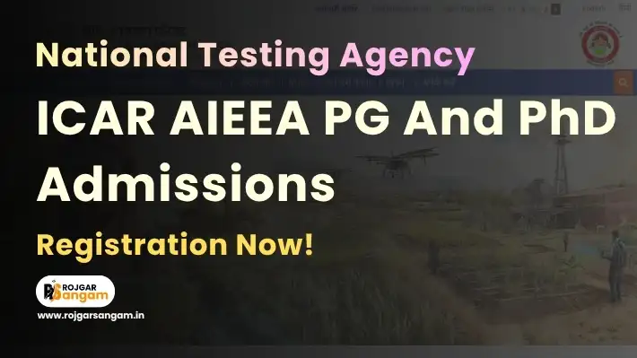 ICAR AIEEA PG Admission 2026 ICAR AIEEA PG Admission 2026 – NTA ICAR Exam 2026 Application Form, Eligibility & ICAR PG Admission 2026 Details
