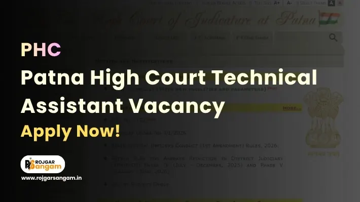 Patna High Court TA Recruitment 2026 PHC Technical Assistant Notification PHC TA Recruitment PHC/01/2026 PHC TA Notification