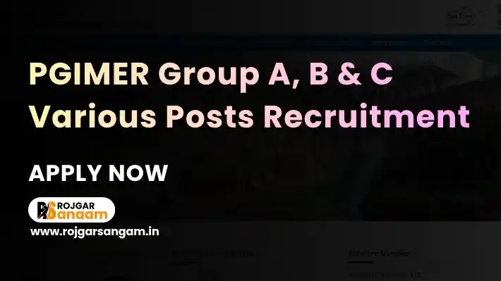 PGIMER Chandigarh Recruitment 2026: Apply for 60 MTS and Attendant Posts — PGIMER Recruitment 2026, PGIMER Chandigarh Vacancy 2026, PGIMER Chandigarh Bharti 2026, PGIMER Chandigarh Notification 2026, PGIMER MTS 2026