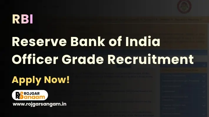 RBI Grade B Officers Recruitment 2026: Apply for 60 Grade B Officers Posts — RBI Grade B Notification 2026, RBI Grade B Vacancy 2026, RBI Officers Grade B Exam 2026, RBI Grade B DR Recruitment 2026