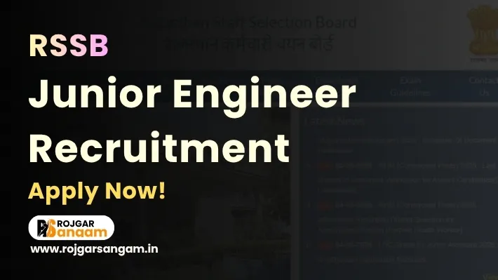 rssb-je-recruitment RSSB JE Recruitment 2026: Apply for 874 Junior Engineer Posts — RSSB JE Vacancy 2026, RSSB Junior Engineer Recruitment 2026, Rajasthan JE Bharti 2026, RSSB JE Notification 2026
