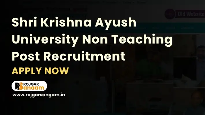 SKAU Kurukshetra Non Teaching Recruitment 2026: Apply for 60 Various Posts — SKAU Kurukshetra Various Post Vacancy 2026, SKAU Kurukshetra Notification 2026, Shri Krishna AYUSH University Recruitment 2026, SKAU Kurukshetra Para Medical Bharti 2026