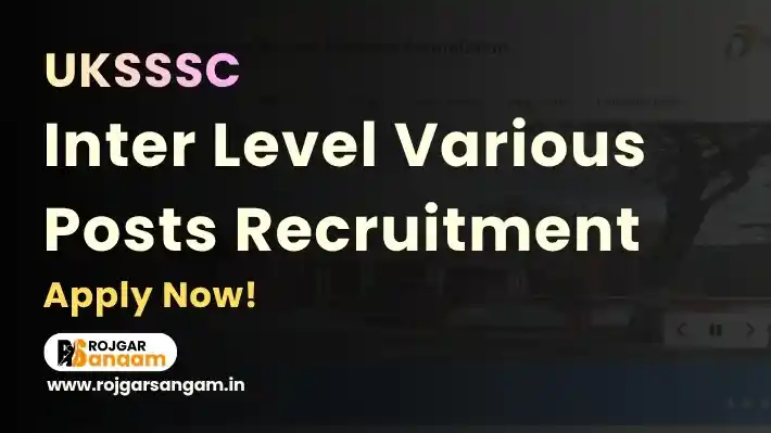 UKSSSC Inter Level Recruitment 2026: Apply for 553 Junior Assistant Posts — UKSSSC 553 Post Vacancy 2026, UKSSSC Inter Level Vacancy 2026, UKSSSC Group C Recruitment 2026, UKSSSC Various Post Bharti 2026