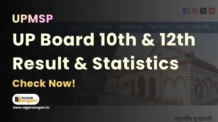 UP Board Result 2026 UPMSP Result 2026 UP Board 10th 12th Result 2026 Pass Percentage Topper List UP Board Marksheet Download 2026