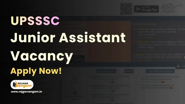 UPSSSC Junior Assistant Recruitment 2023 Candidates Can Check The UPSSSC Junior Assistant Notification 2023 And Read The UPSSSC Junior Assistant Advt 08 2023 to Apply For The UPSSSC Junior Assistant Recruitment 2023, Explore The UPSSSC Junior Assistant Vacancy 2023 Details, Prepare For The UP Junior Assistant Bharti 2023, And Submit The UPSSSC Junior Assistant Online Form 2023.